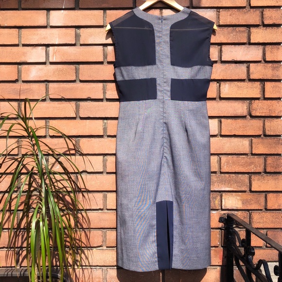 Tavan & Mitto Designer Tailored Sheer Back Dress - Picture 3 of 7